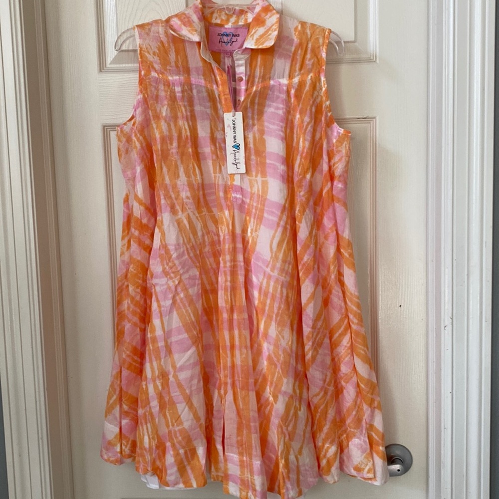 Johnny Was Amanda Bond Josie dress plaid med/large NWT